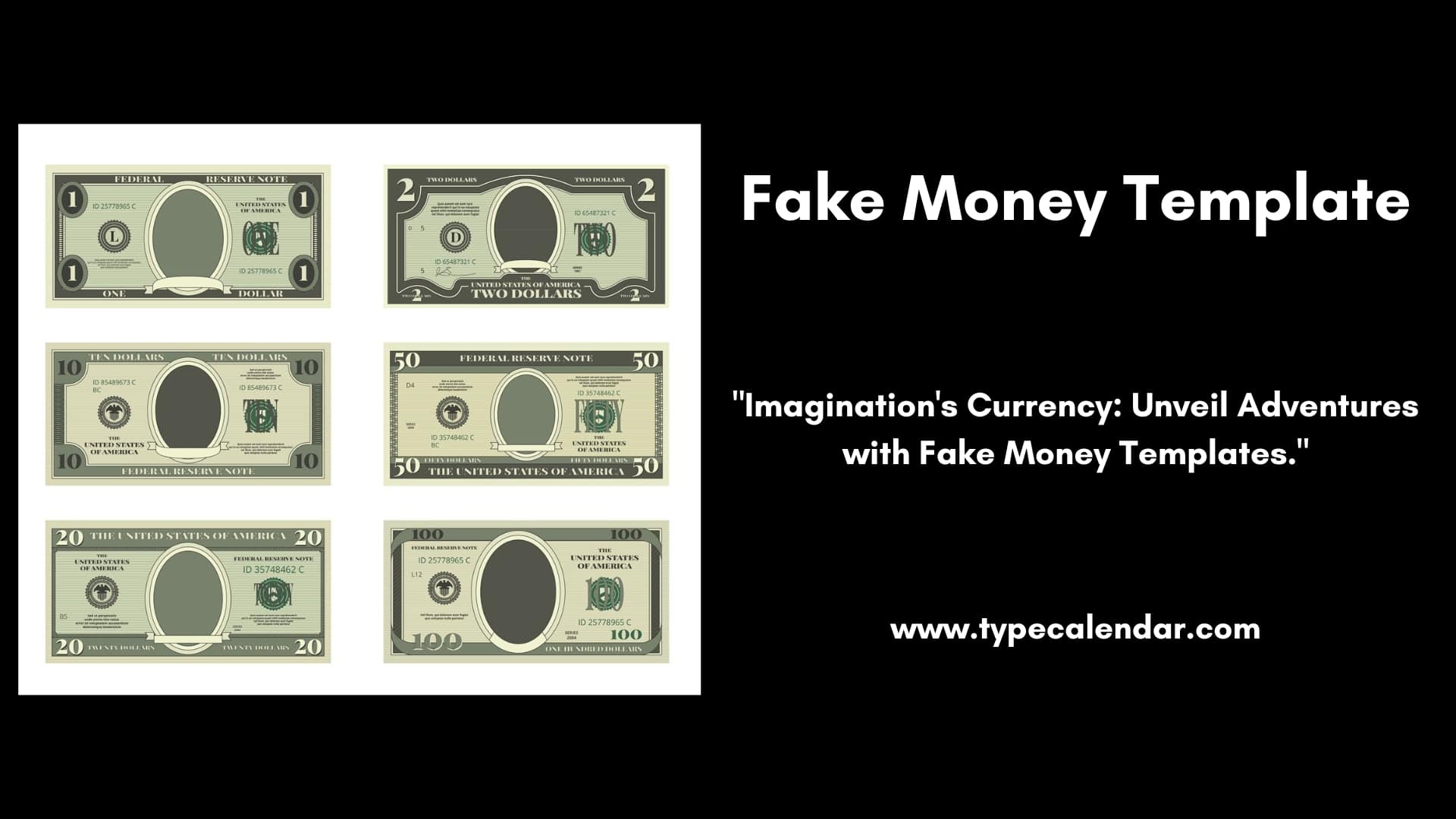 free printable fake money templates [word, pdf]